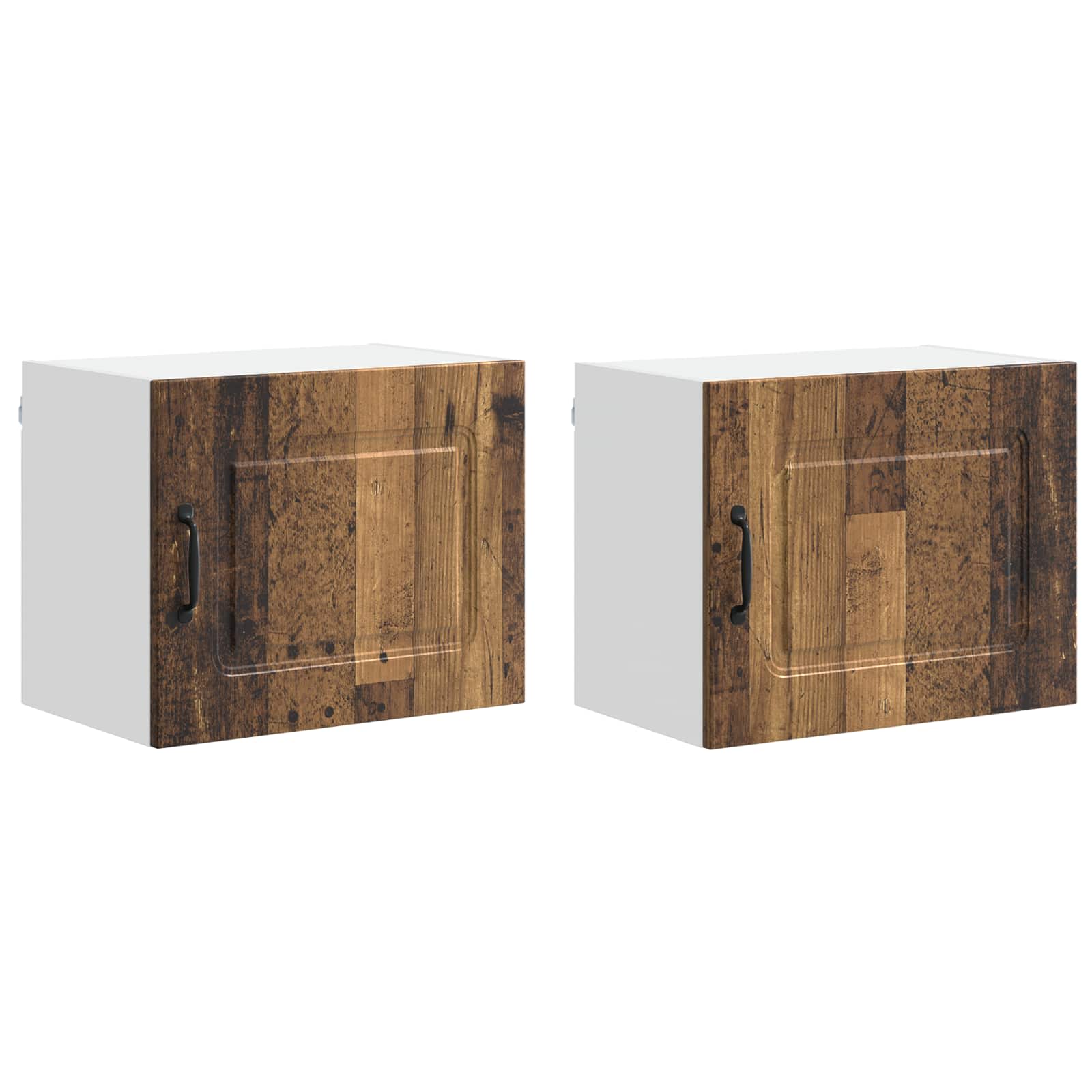 vidaXL Front do zmywarki Kalmar 2 pcs Stare drewno 50 x 31 x 40 cm