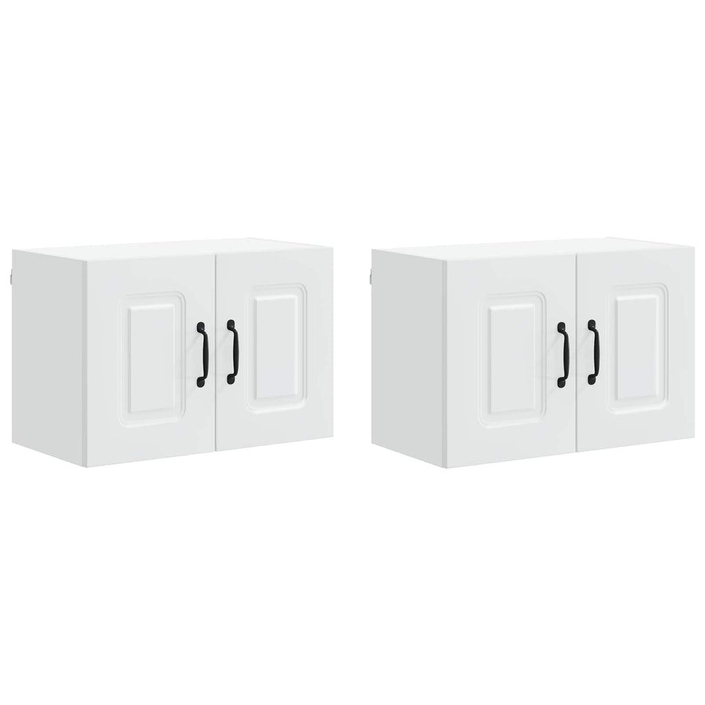 vidaXL Front do zmywarki Kalmar 2 pcs Biały 60 x 31 x 40 cm