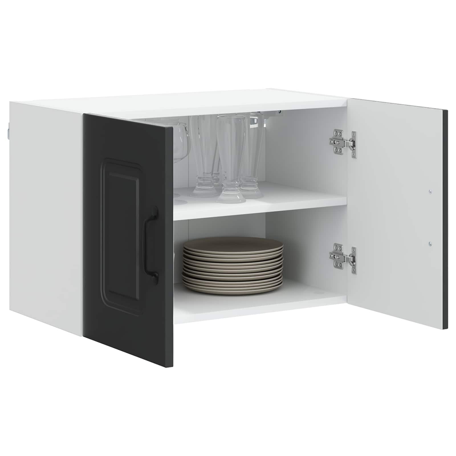 vidaXL Front do zmywarki Kalmar Czarny 60 x 31 x 40 cm