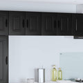 vidaXL Front do zmywarki Kalmar 2 pcs Czarny 60 x 31 x 40 cm