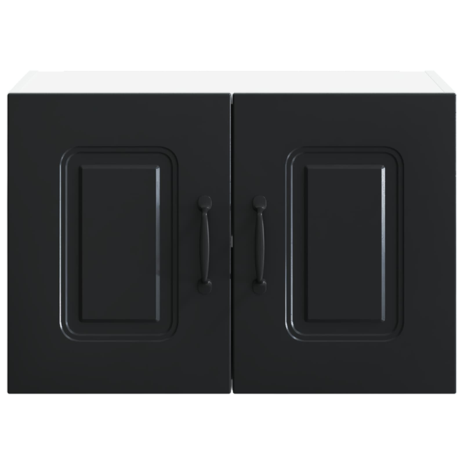 vidaXL Front do zmywarki Kalmar 2 pcs Czarny 60 x 31 x 40 cm