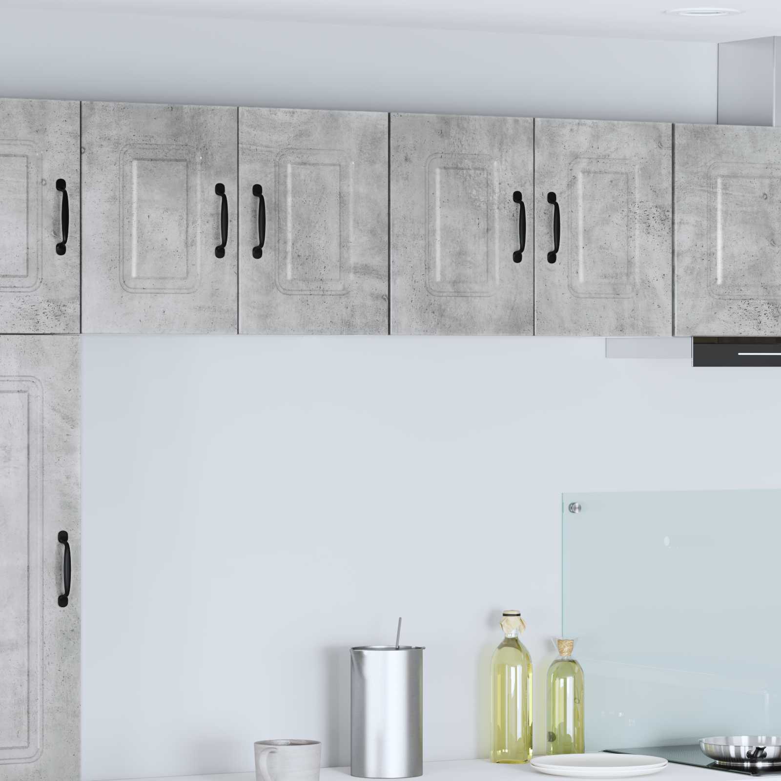 vidaXL Front do zmywarki Kalmar 2 pcs Betonowy szary 60 x 31 x 40 cm