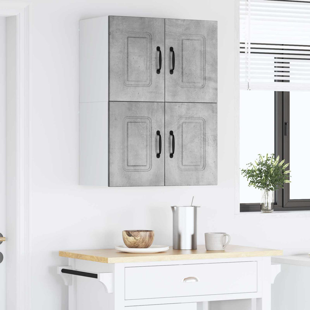 vidaXL Front do zmywarki Kalmar 2 pcs Betonowy szary 60 x 31 x 40 cm