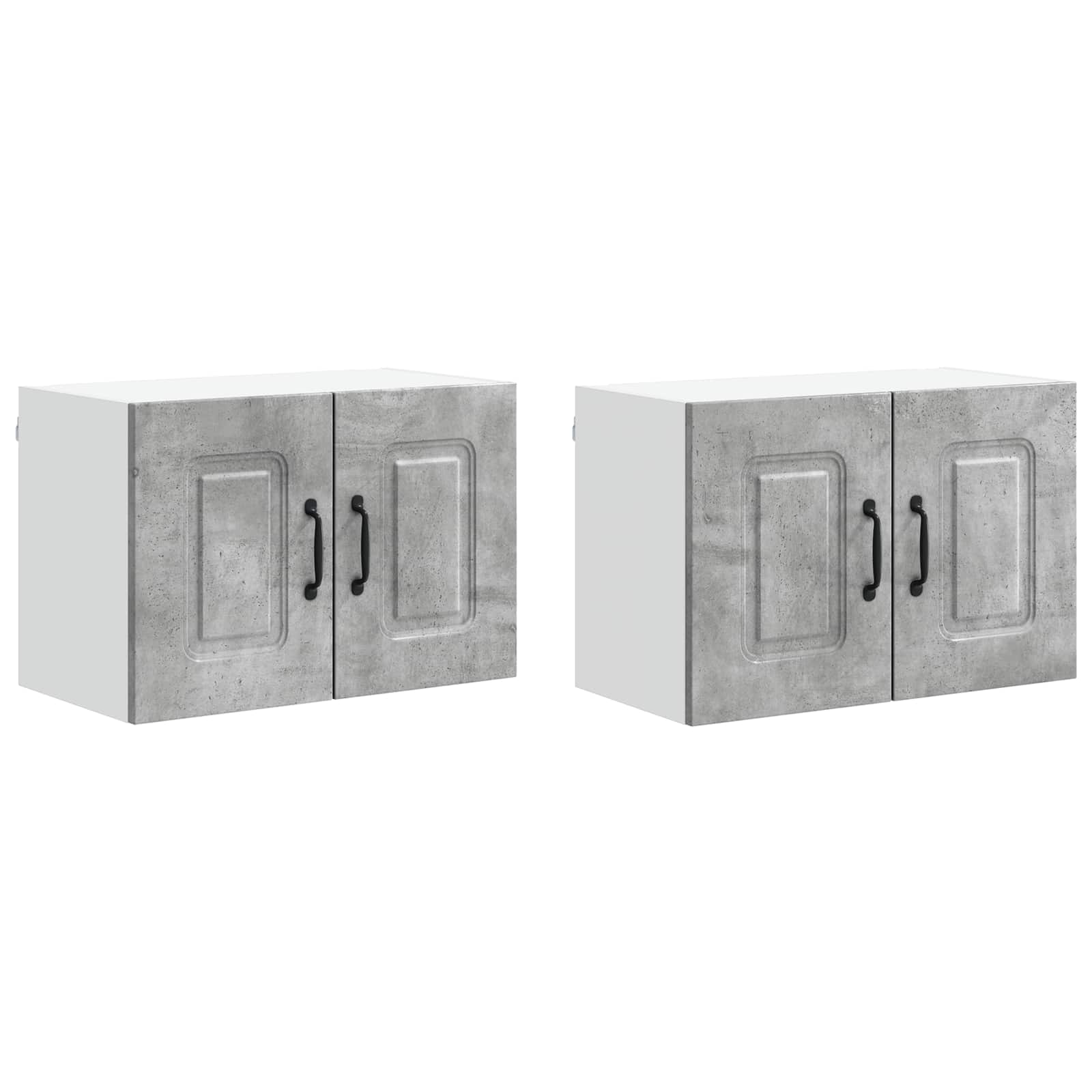 vidaXL Front do zmywarki Kalmar 2 pcs Betonowy szary 60 x 31 x 40 cm