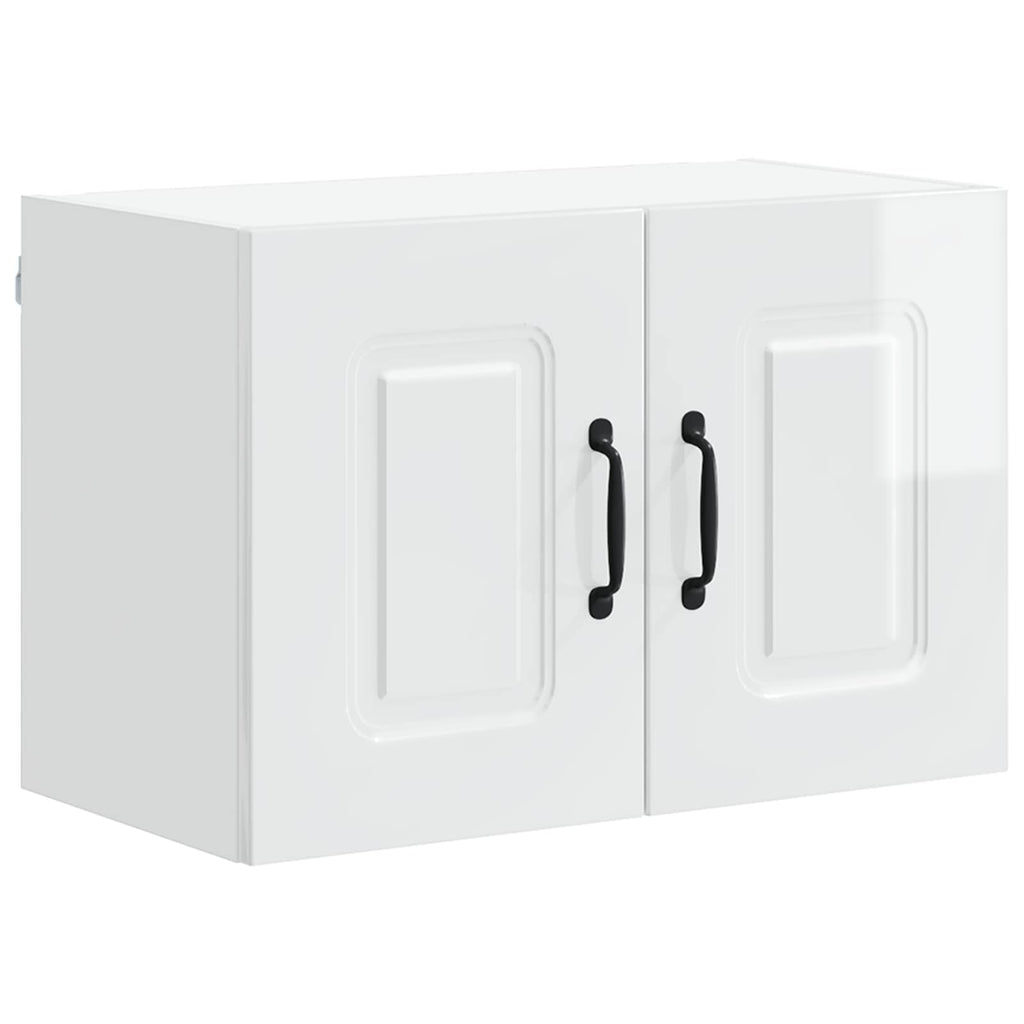 vidaXL Front do zmywarki Kalmar 2 pcs Wysoki połysk biały