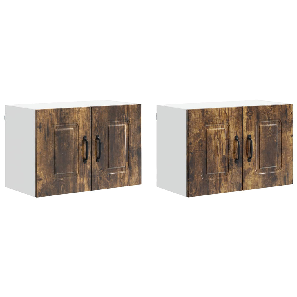 vidaXL Front do zmywarki Kalmar 2 pcs Dąb wędzony 60 x 31 x 40 cm