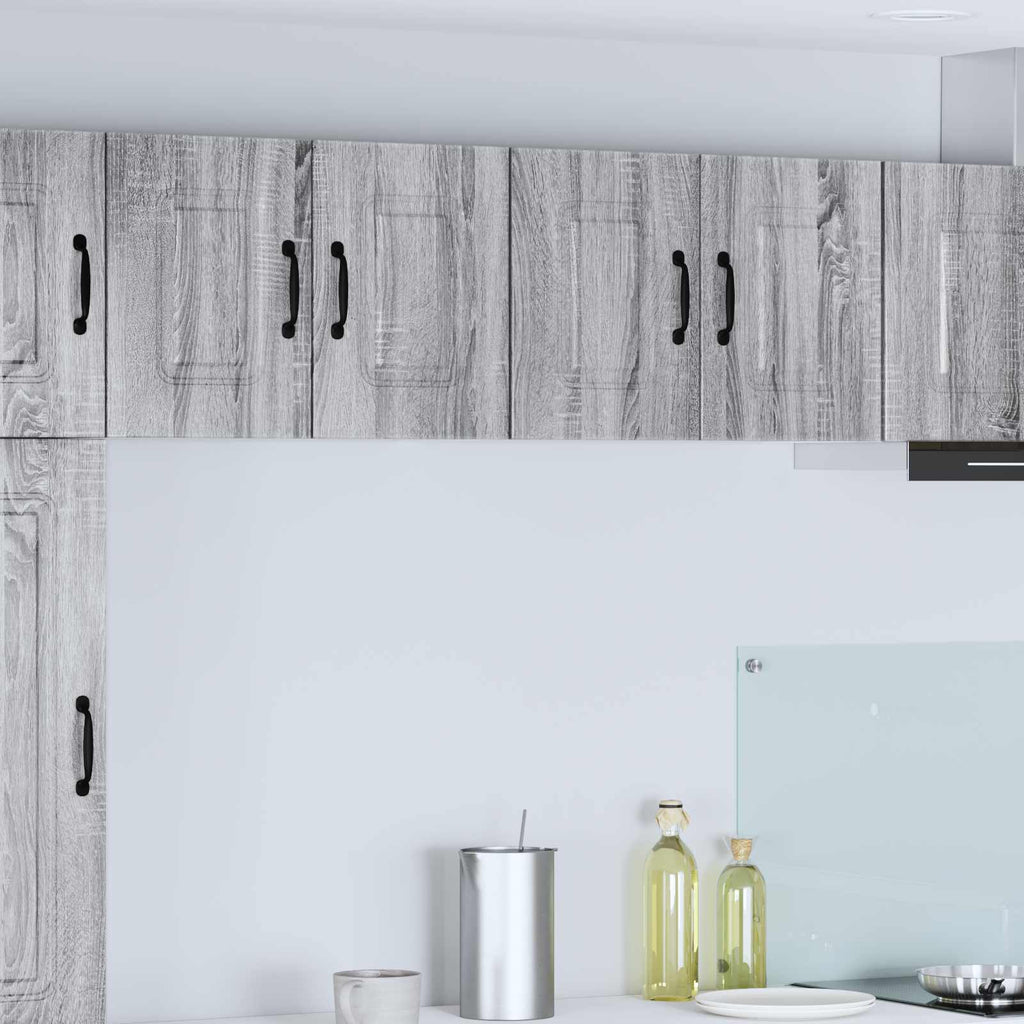 vidaXL Front do zmywarki Kalmar 2 pcs Szary Sonoma 60 x 31 x 40 cm