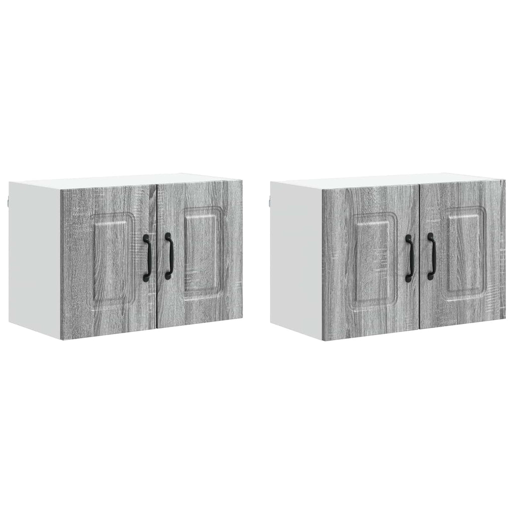 vidaXL Front do zmywarki Kalmar 2 pcs Szary Sonoma 60 x 31 x 40 cm