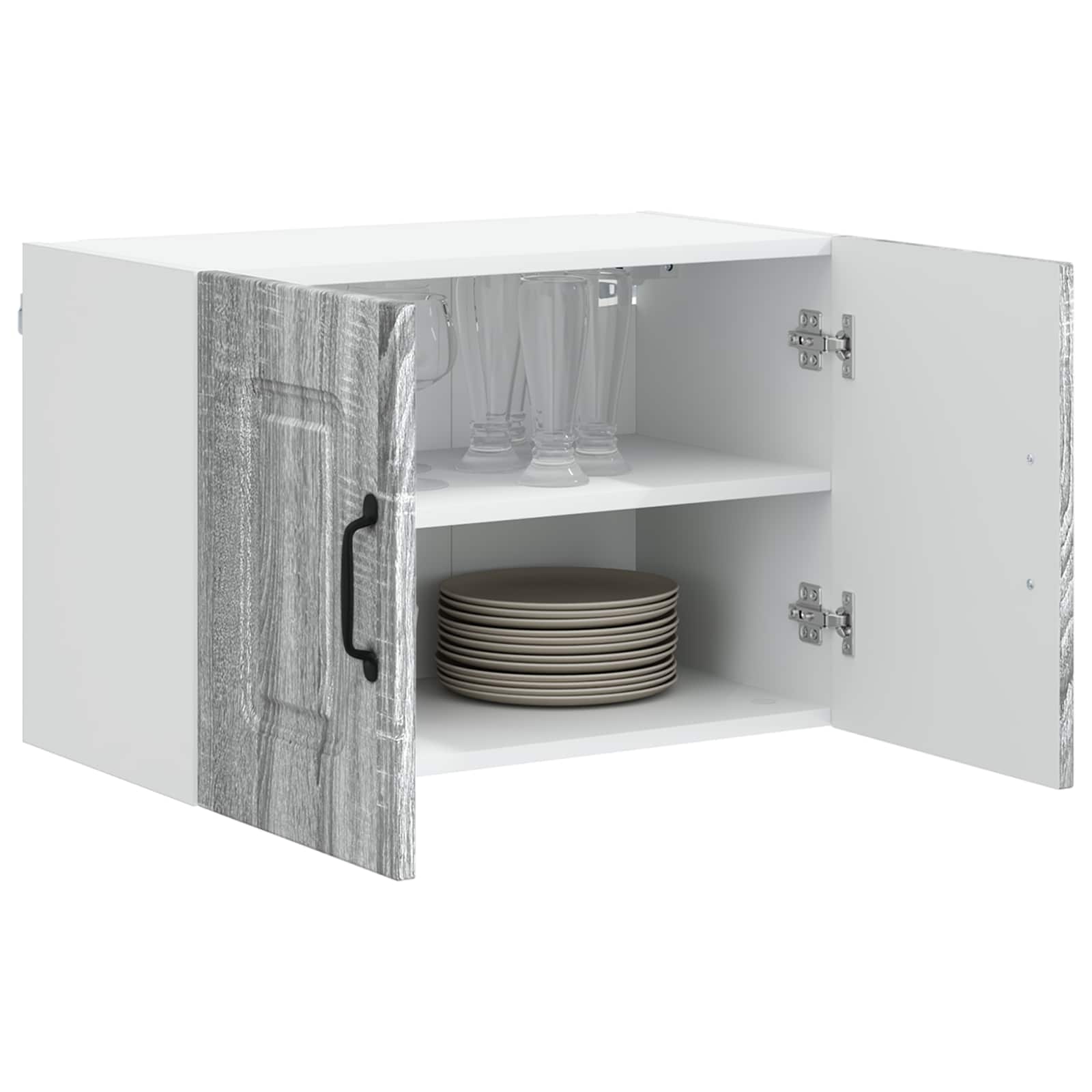 vidaXL Front do zmywarki Kalmar 2 pcs Szary Sonoma 60 x 31 x 40 cm