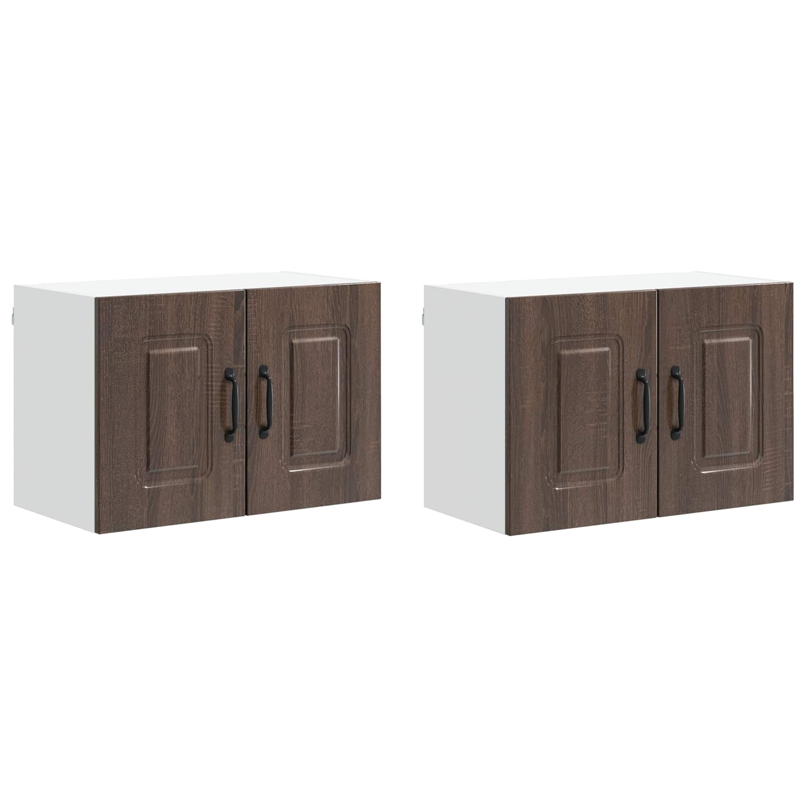 vidaXL Front do zmywarki Kalmar 2 pcs Brązowy dąb 60 x 31 x 40 cm