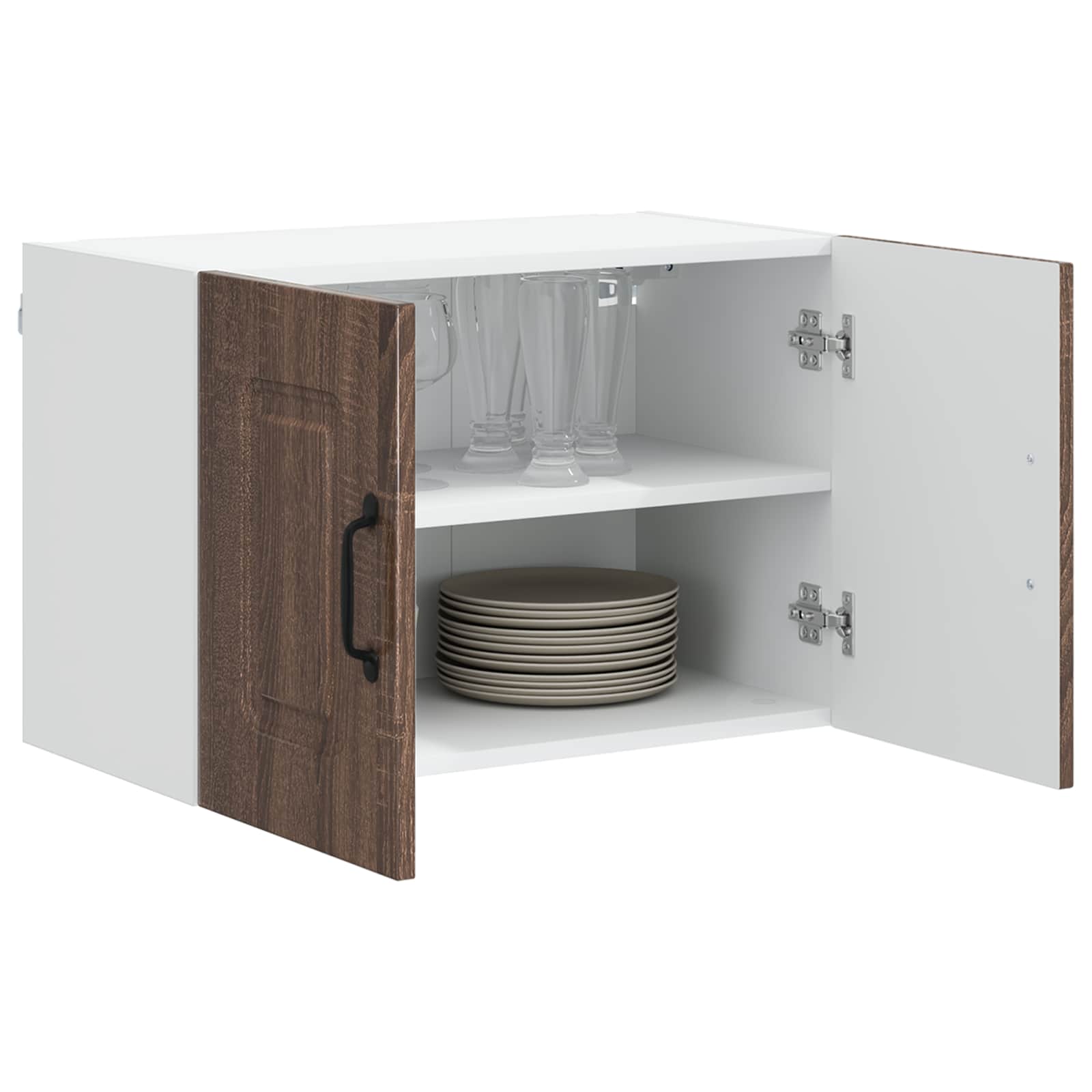vidaXL Front do zmywarki Kalmar 2 pcs Brązowy dąb 60 x 31 x 40 cm
