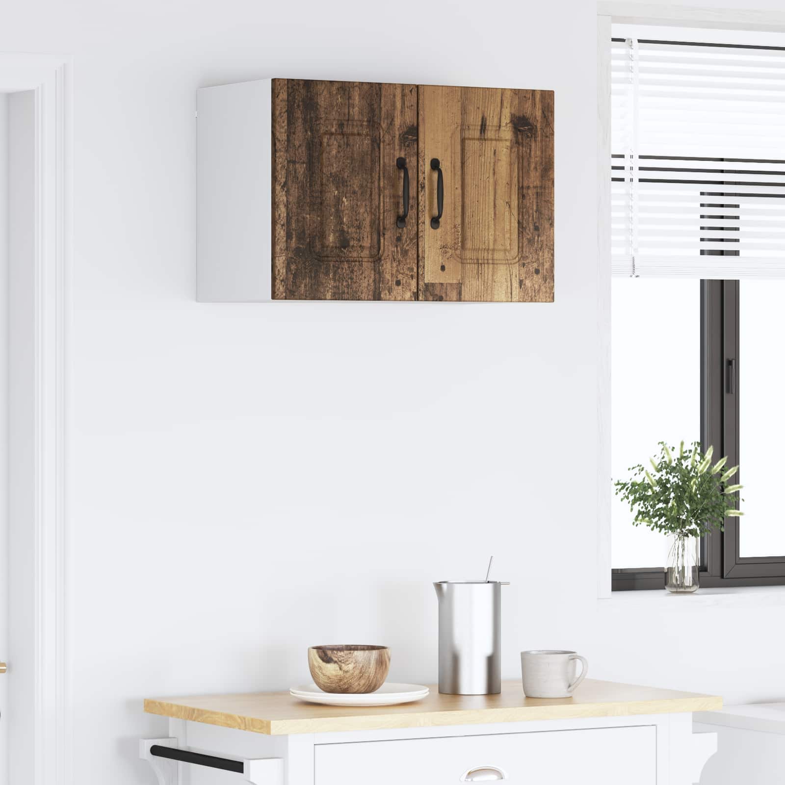 vidaXL Front do zmywarki Kalmar Stare drewno 60 x 31 x 40 cm
