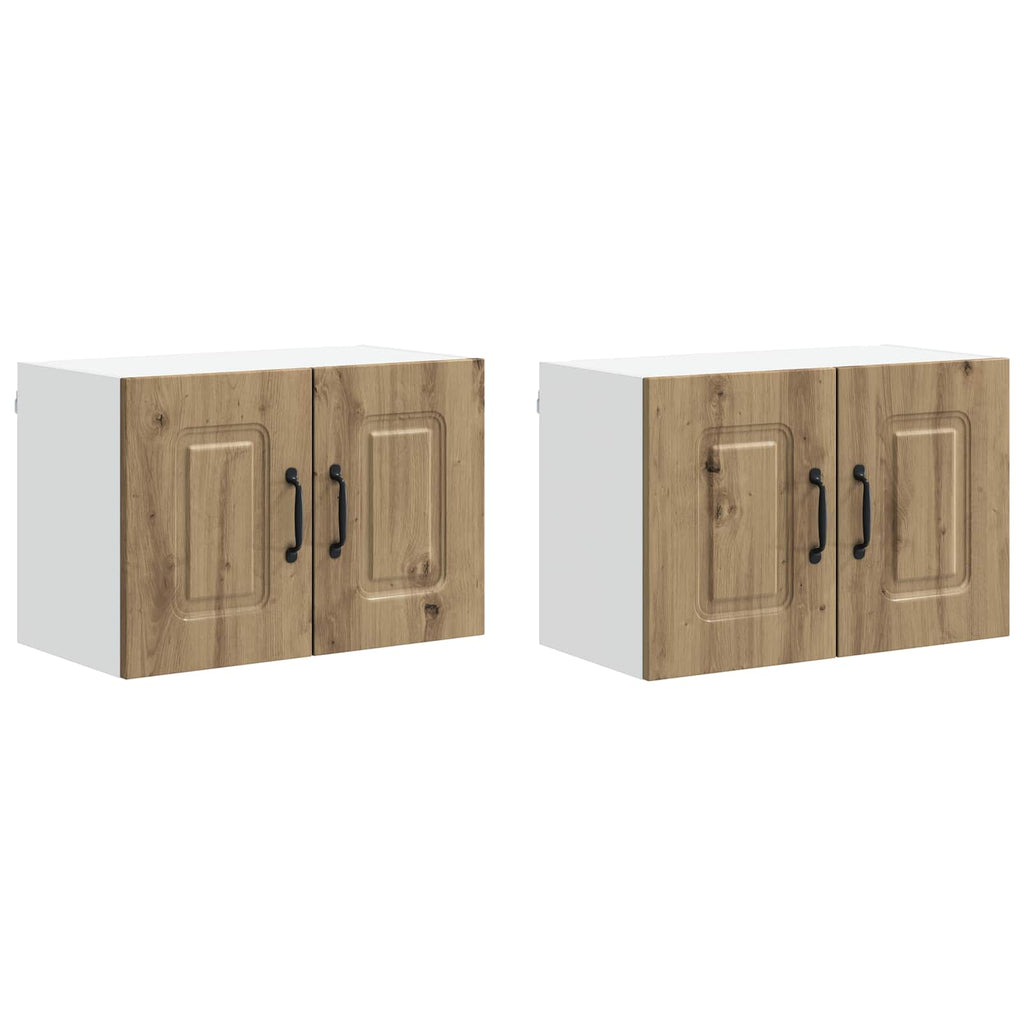 vidaXL Front do zmywarki Kalmar 2 pcs Dąb rzemieślniczy