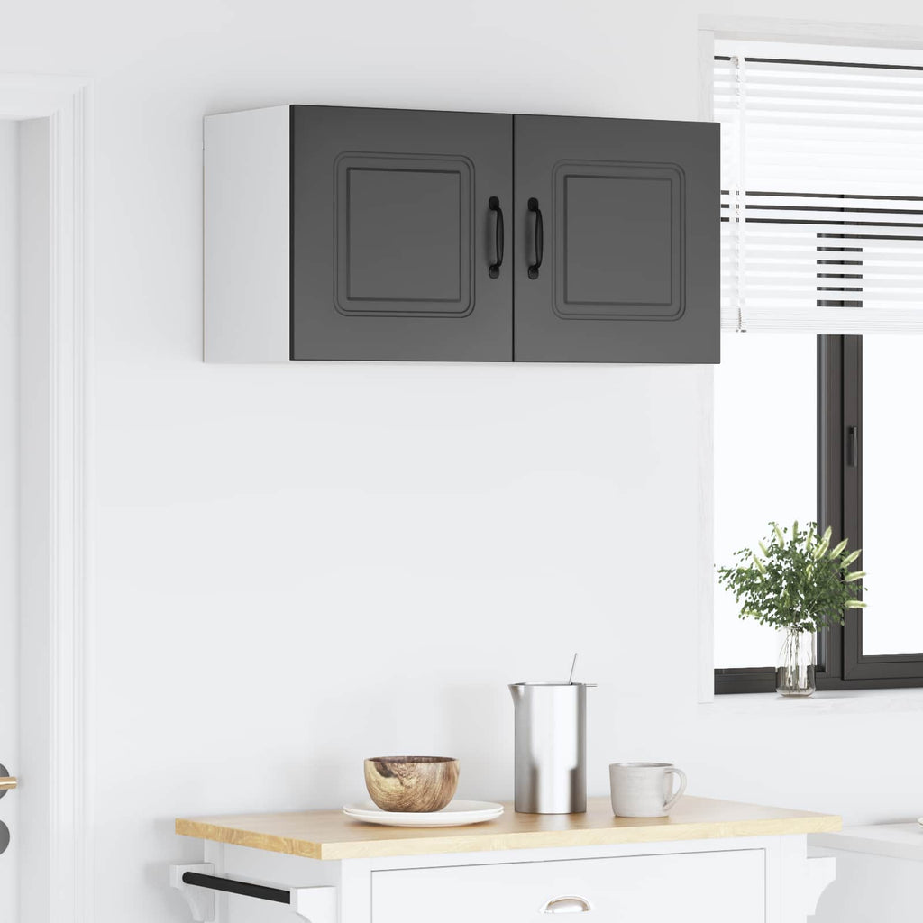 vidaXL Front do zmywarki Kalmar Czarny 80 x 31 x 40 cm