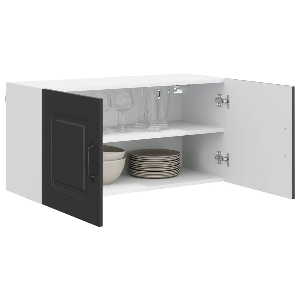 vidaXL Front do zmywarki Kalmar Czarny 80 x 31 x 40 cm