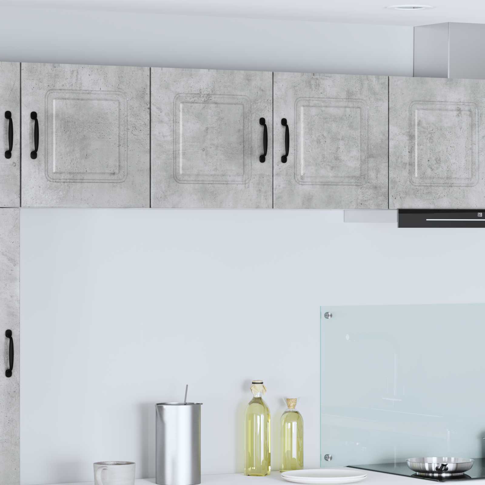 vidaXL Front do zmywarki Kalmar Betonowy szary 80 x 31 x 40 cm
