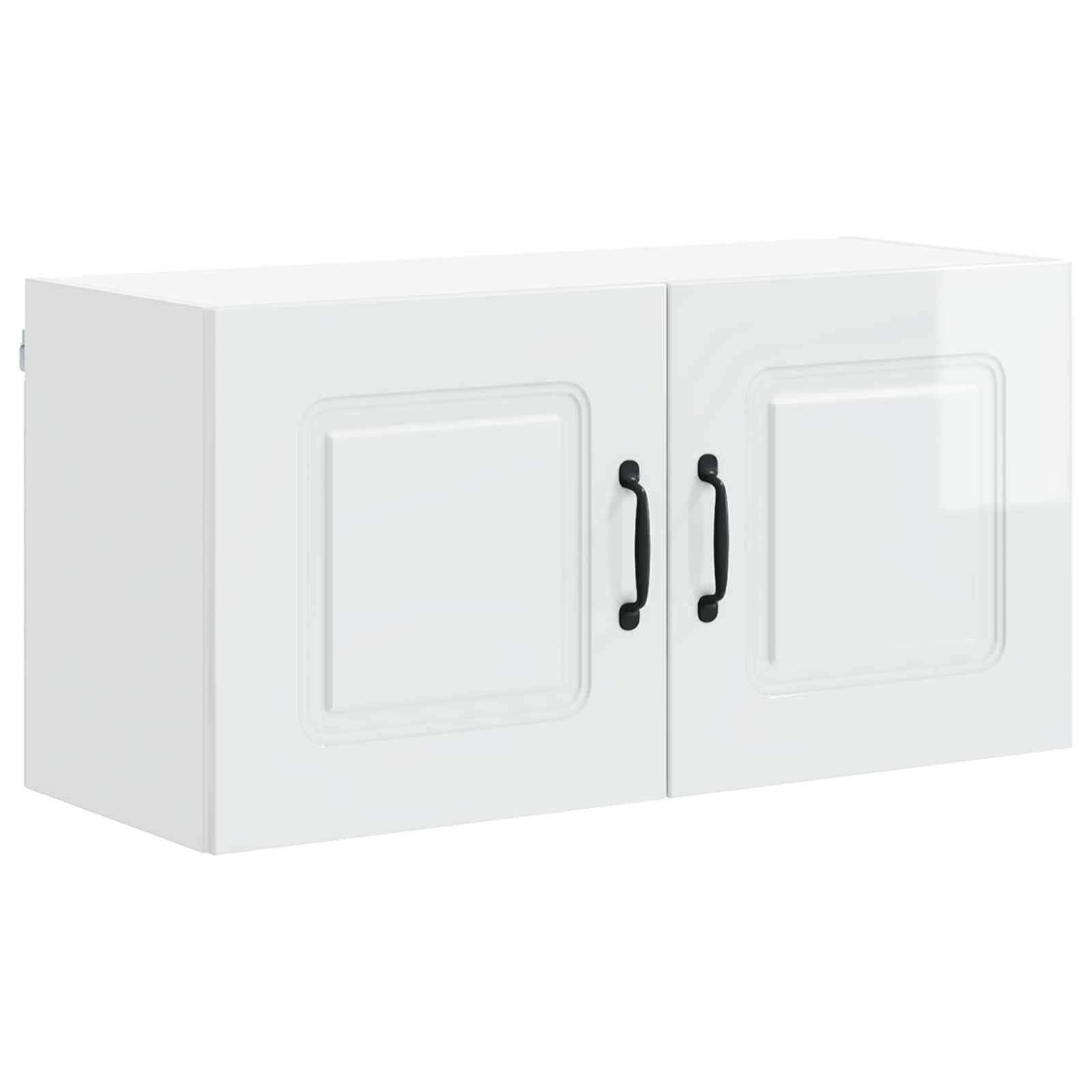 vidaXL Front do zmywarki Kalmar Wysoki połysk biały 80 x 31 x 40 cm
