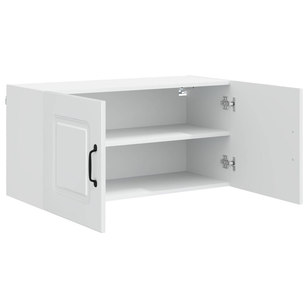 vidaXL Front do zmywarki Kalmar Wysoki połysk biały 80 x 31 x 40 cm