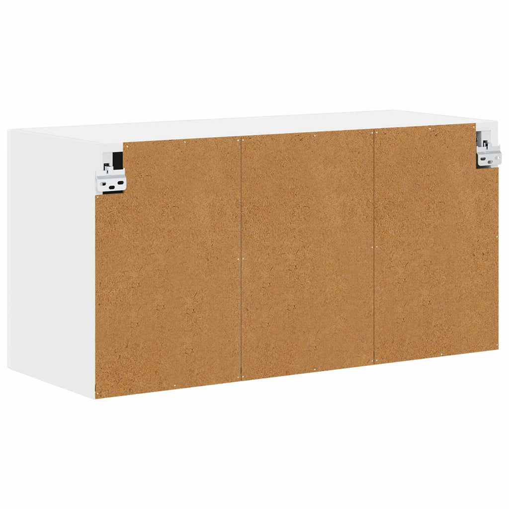 vidaXL Front do zmywarki Kalmar Wysoki połysk biały 80 x 31 x 40 cm