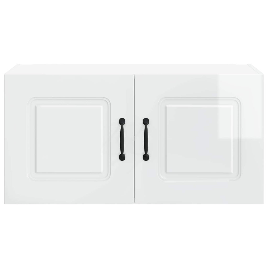 vidaXL Front do zmywarki Kalmar Wysoki połysk biały 80 x 31 x 40 cm