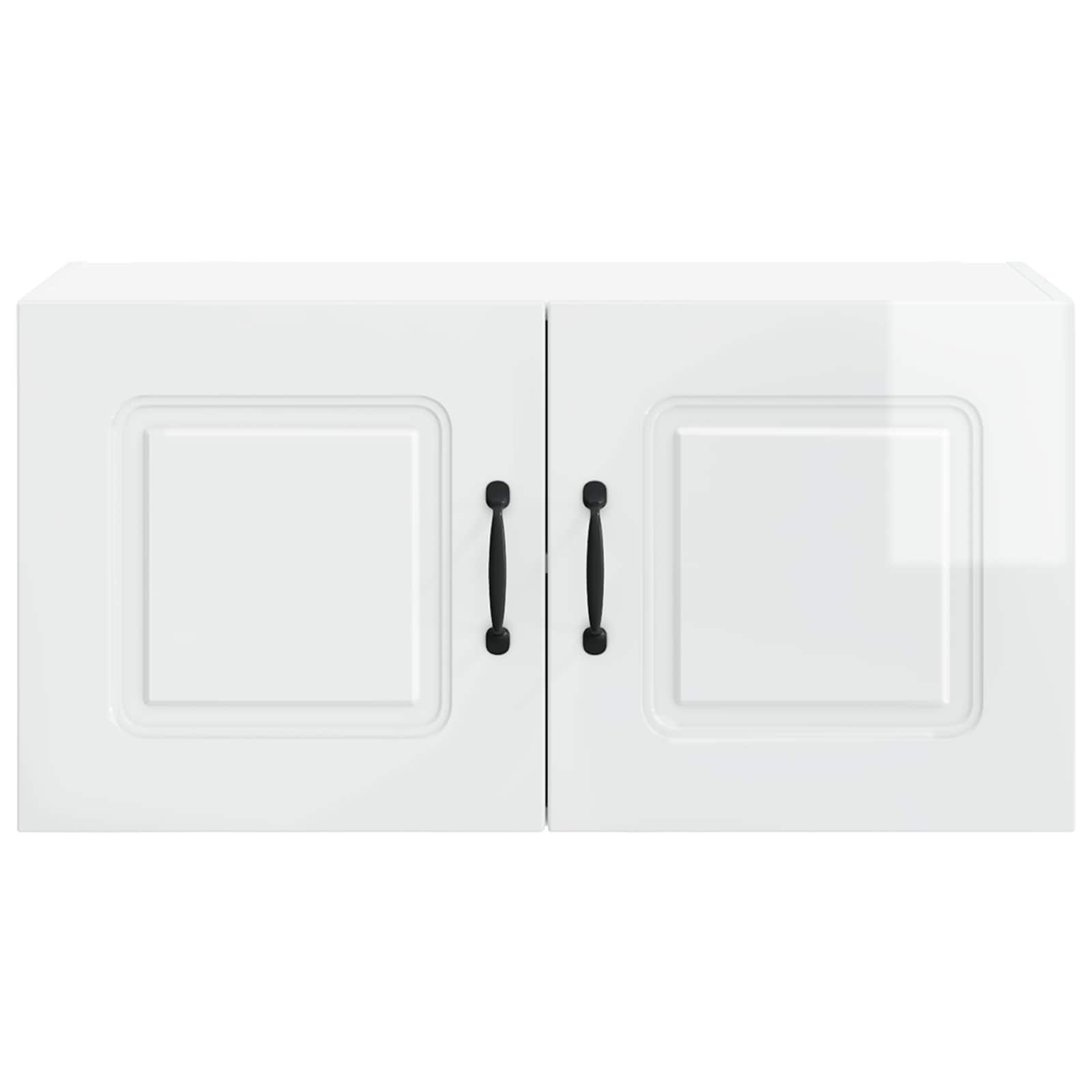 vidaXL Front do zmywarki Kalmar Wysoki połysk biały 80 x 31 x 40 cm