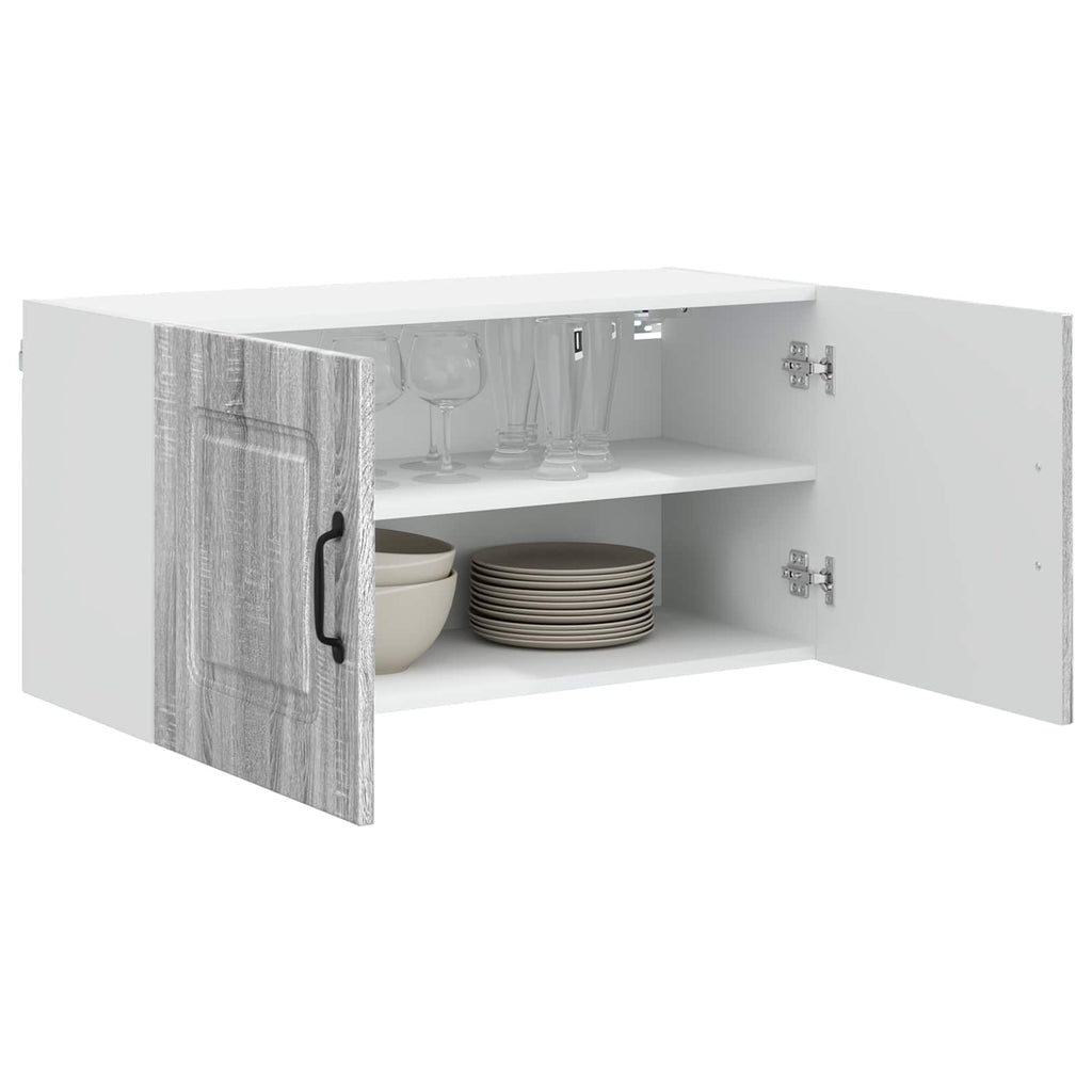 vidaXL Front do zmywarki Kalmar Szary Sonoma 80 x 31 x 40 cm