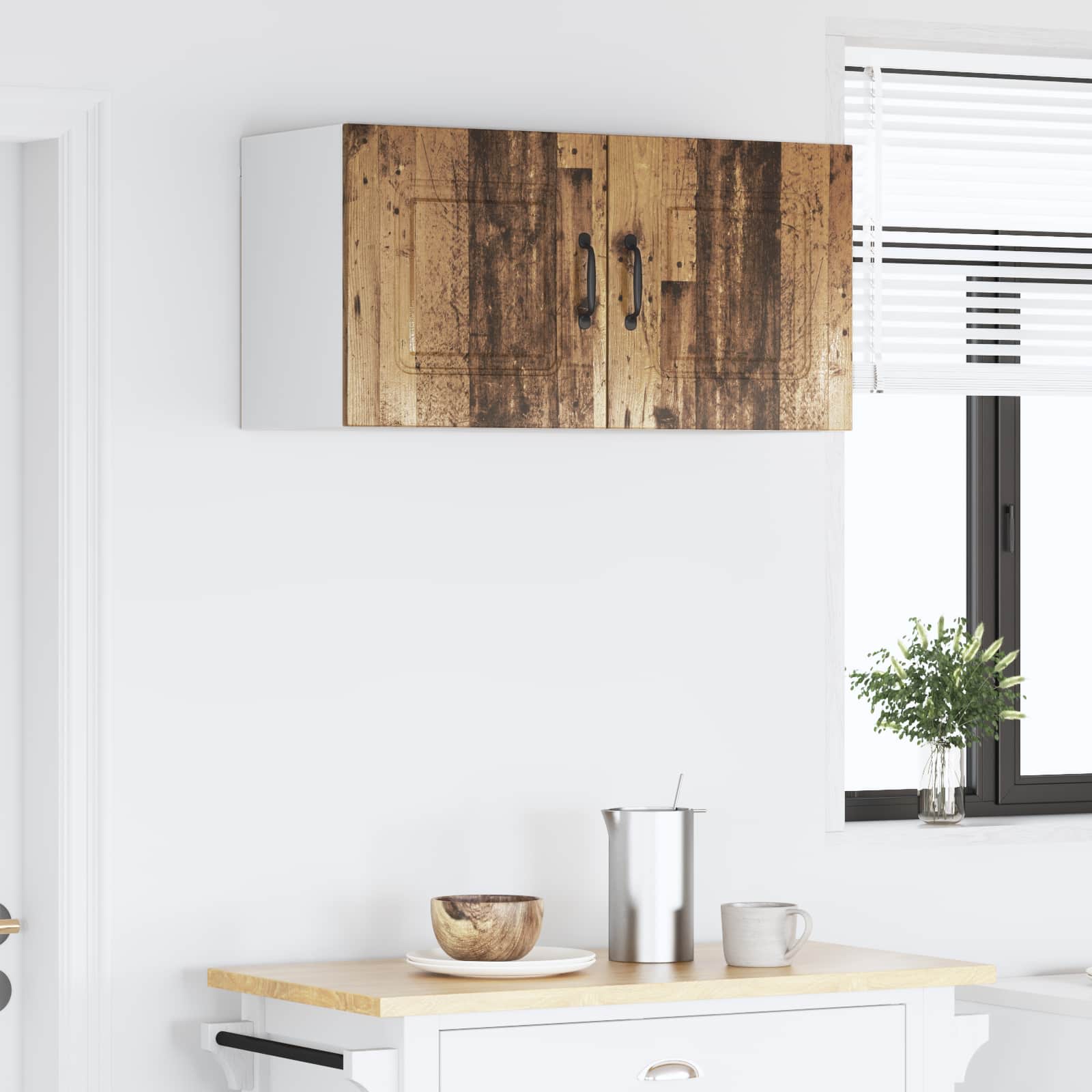 vidaXL Front do zmywarki Kalmar Stare drewno 80 x 31 x 40 cm