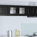 vidaXL Front do zmywarki Kalmar Czarny 80 x 31 x 40 cm