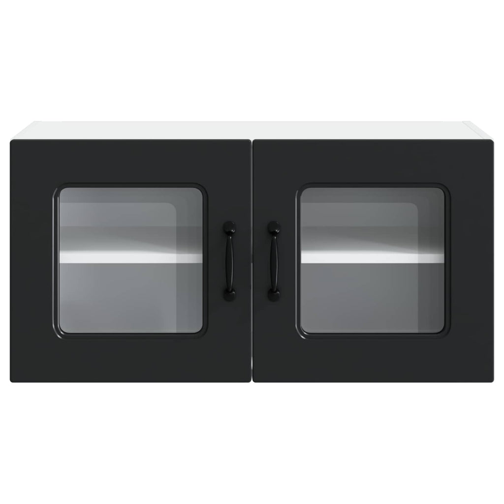 vidaXL Front do zmywarki Kalmar Czarny 80 x 31 x 40 cm