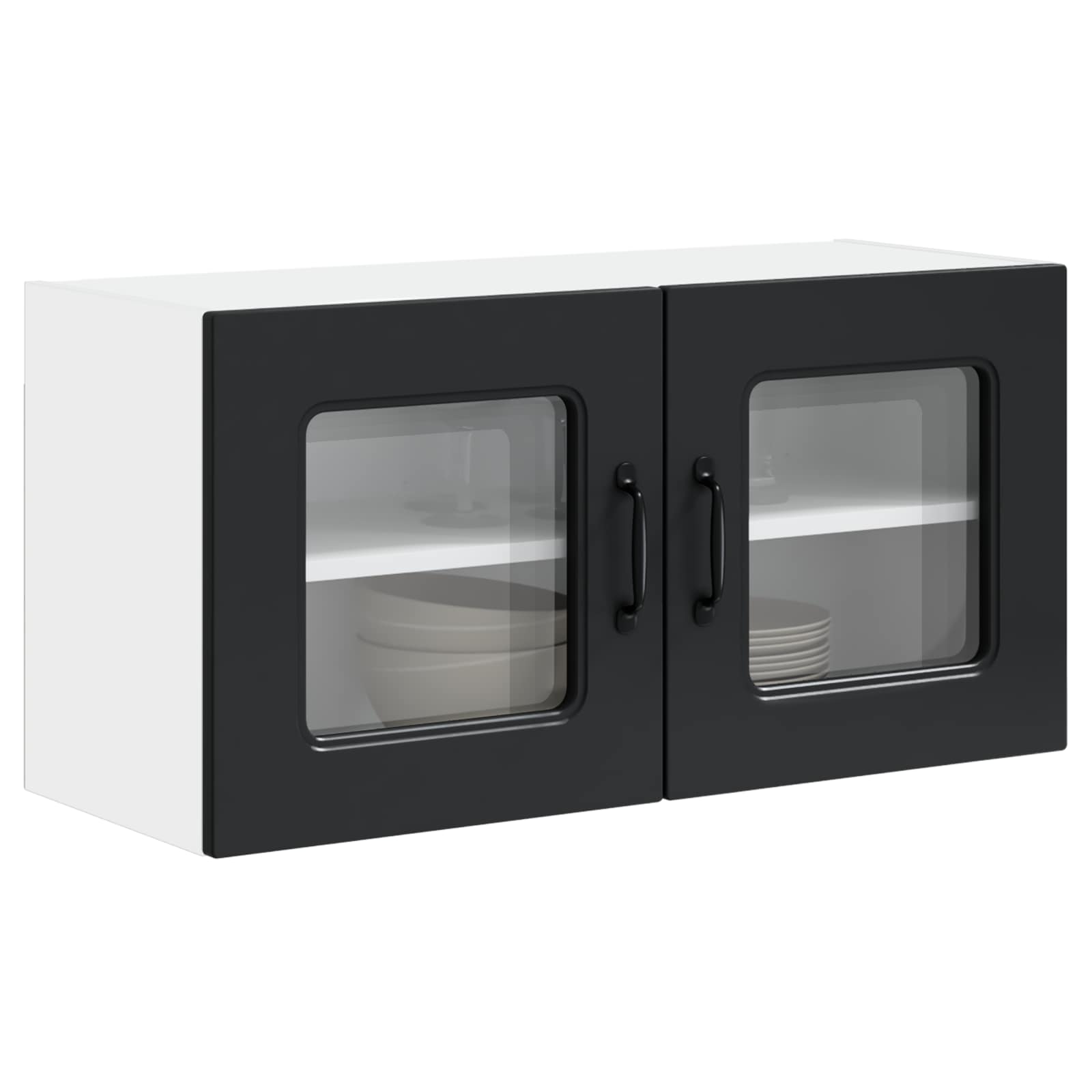 vidaXL Front do zmywarki Kalmar Czarny 80 x 31 x 40 cm