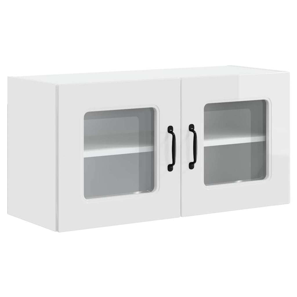 vidaXL Front do zmywarki Kalmar Wysoki połysk biały 80 x 31 x 40 cm