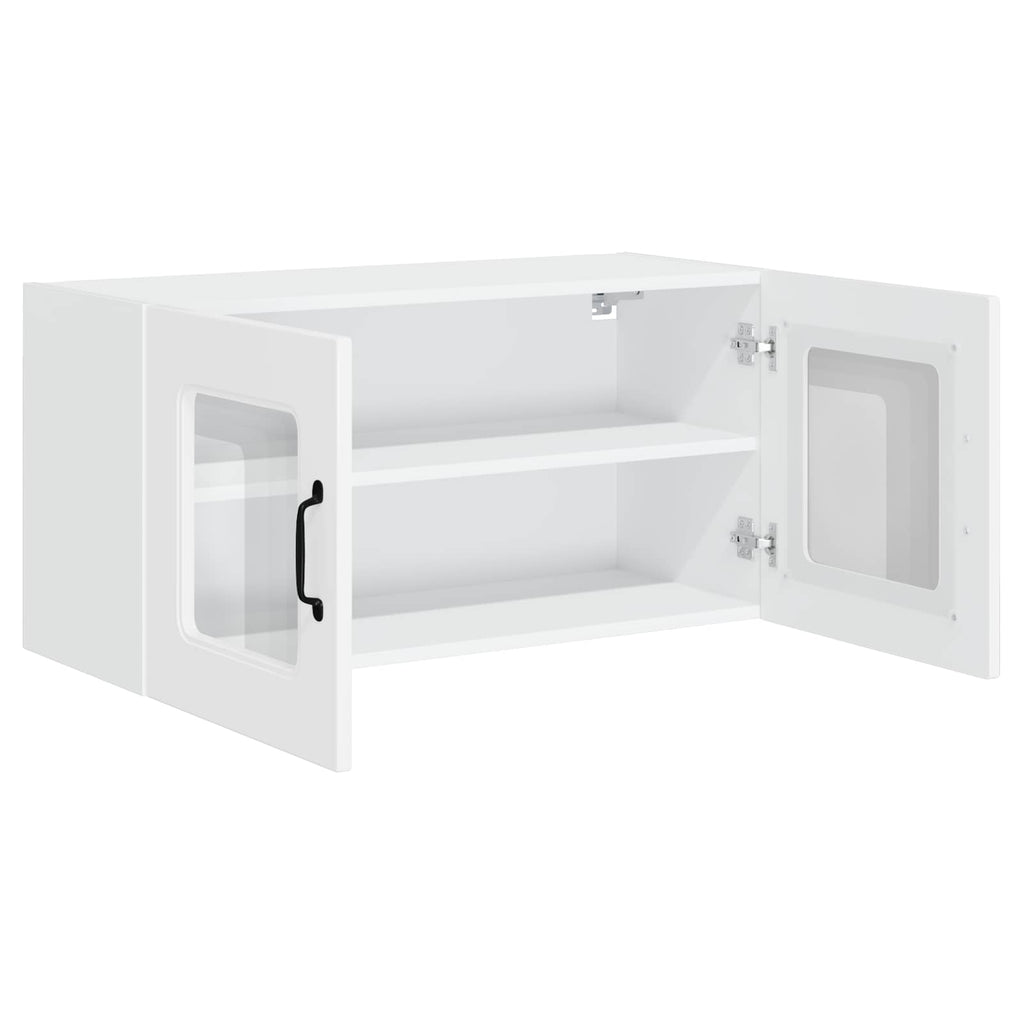 vidaXL Front do zmywarki Kalmar Wysoki połysk biały 80 x 31 x 40 cm