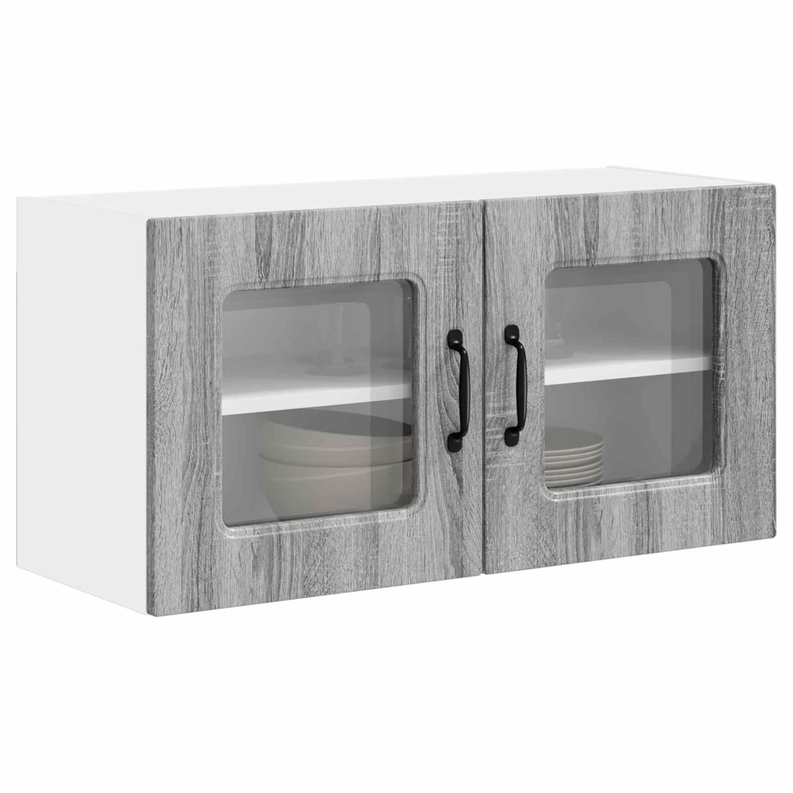 vidaXL Front do zmywarki Kalmar Szary Sonoma 80 x 31 x 40 cm