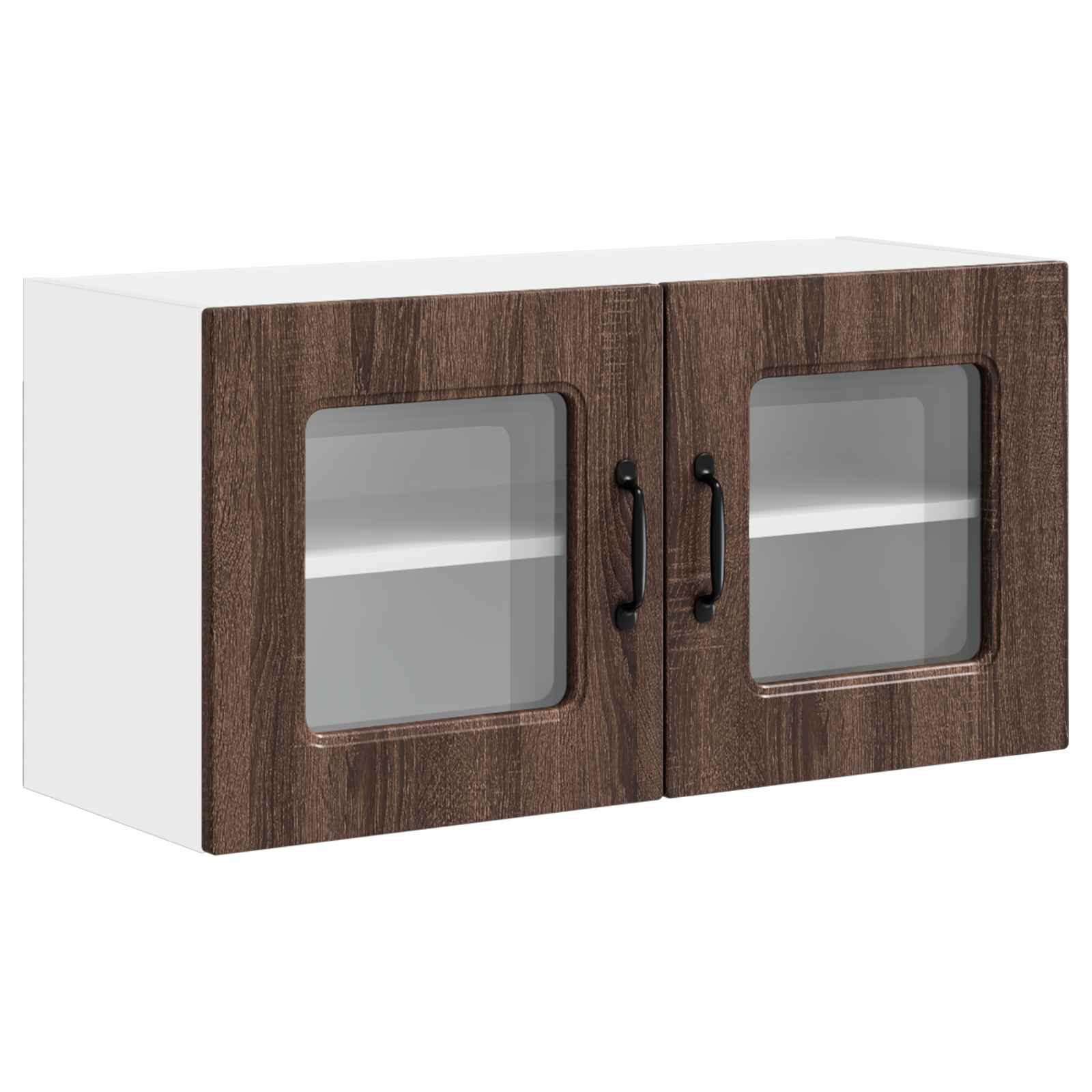 vidaXL Front do zmywarki Kalmar Brązowy dąb 80 x 31 x 40 cm