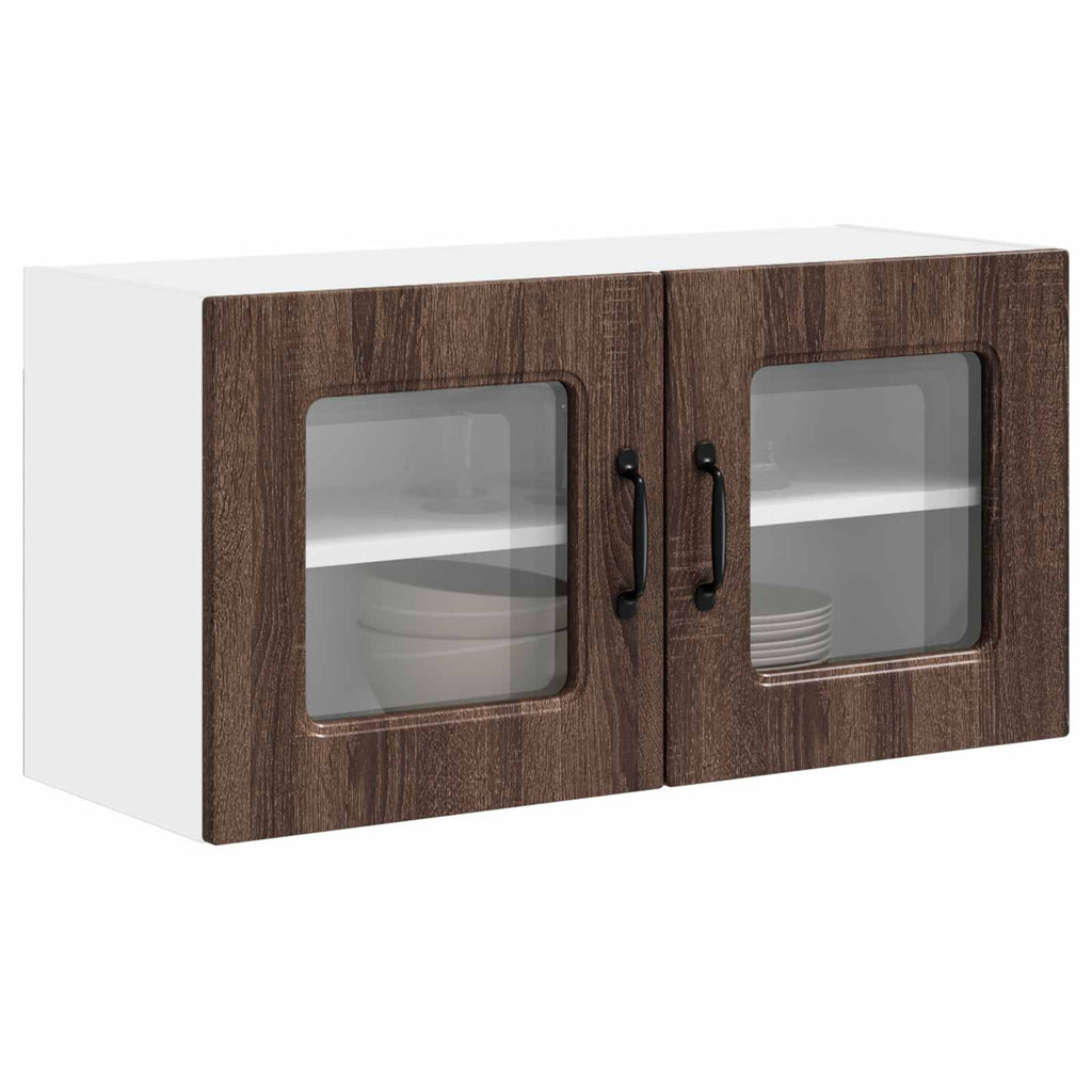 vidaXL Front do zmywarki Kalmar Brązowy dąb 80 x 31 x 40 cm