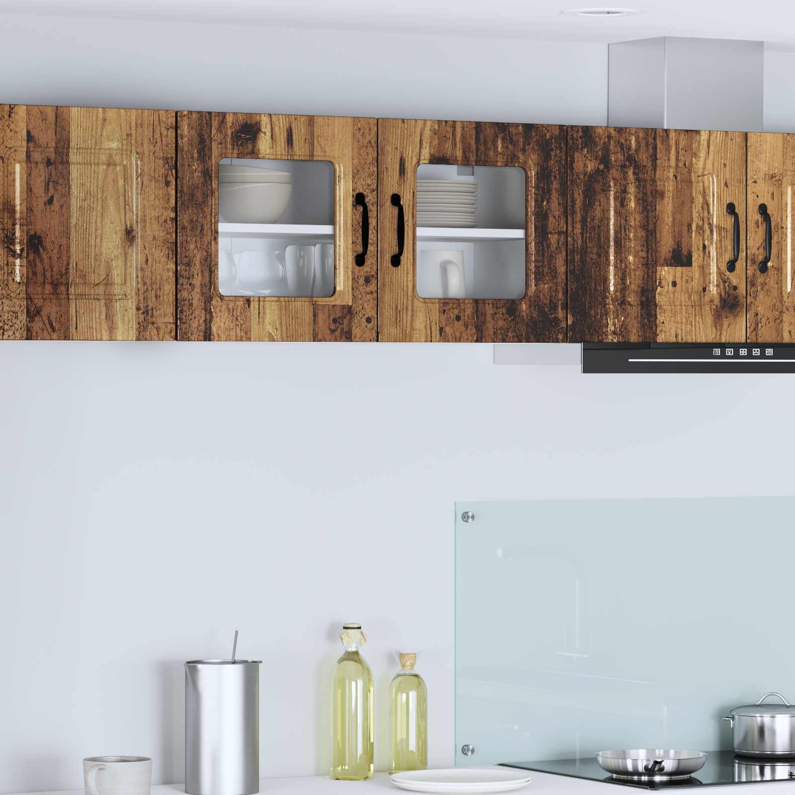 vidaXL Front do zmywarki Kalmar Stare drewno 80 x 31 x 40 cm