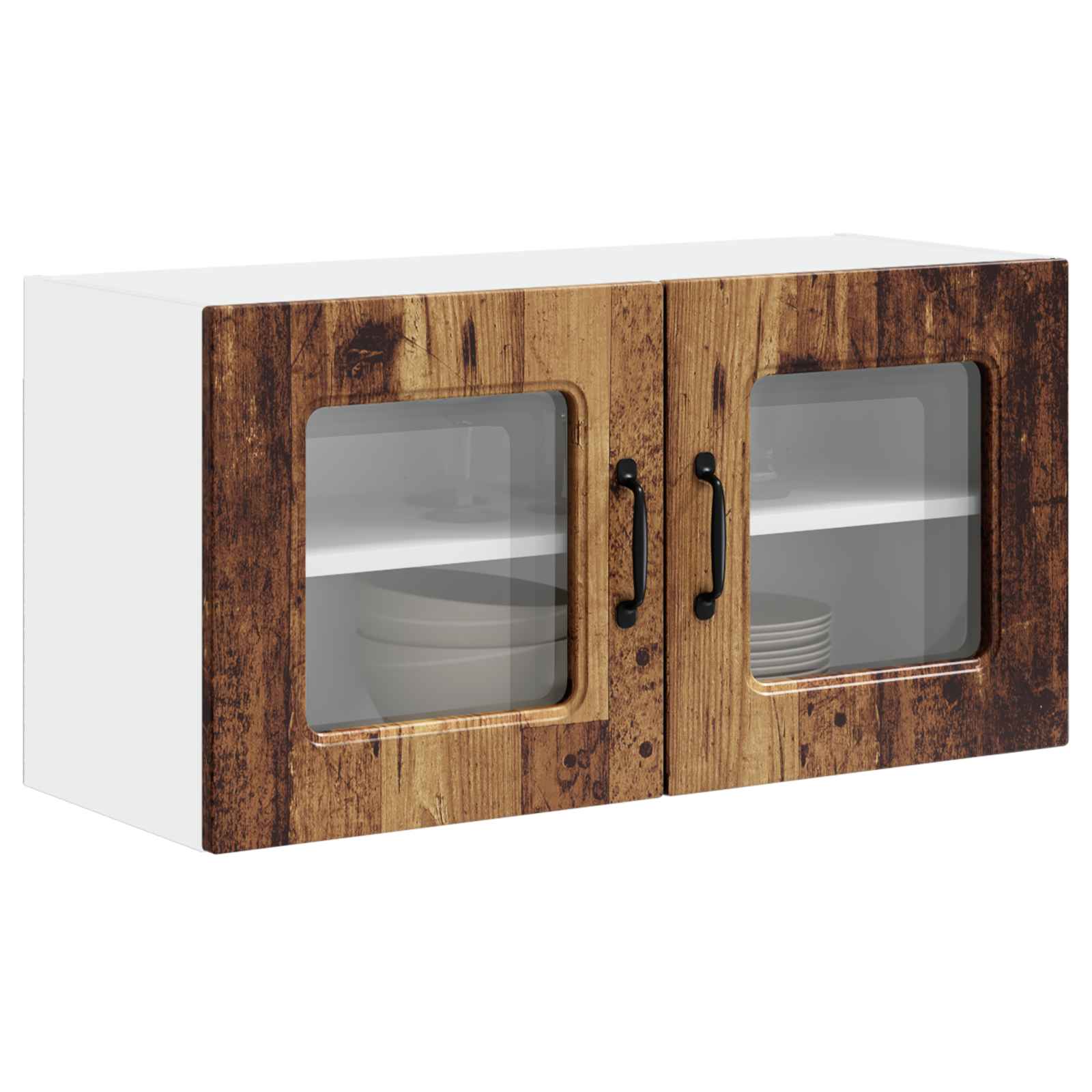 vidaXL Front do zmywarki Kalmar Stare drewno 80 x 31 x 40 cm