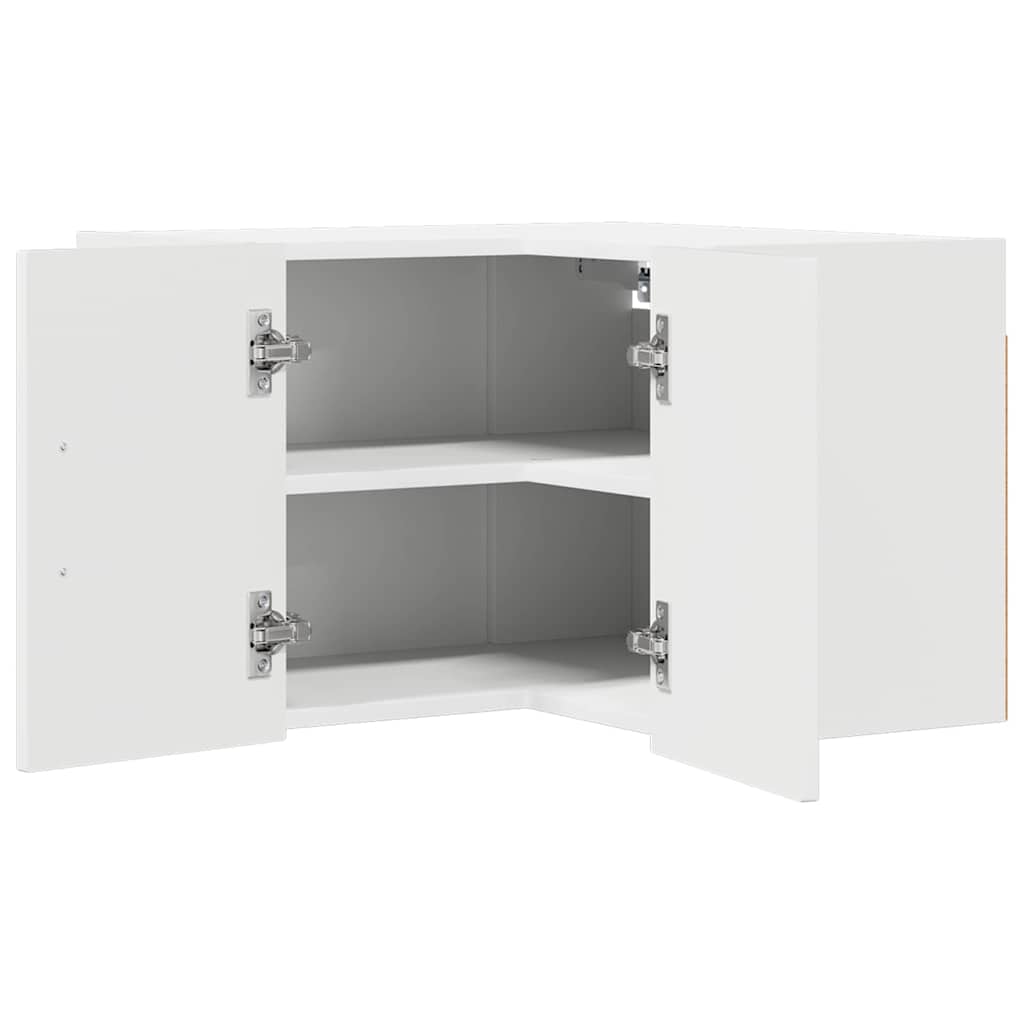 vidaXL Front do zmywarki Kalmar Wysoki połysk biały 57 x 57 x 40 cm