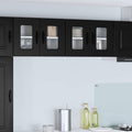 vidaXL Front do zmywarki Kalmar 2 pcs Czarny 60 x 31 x 40 cm