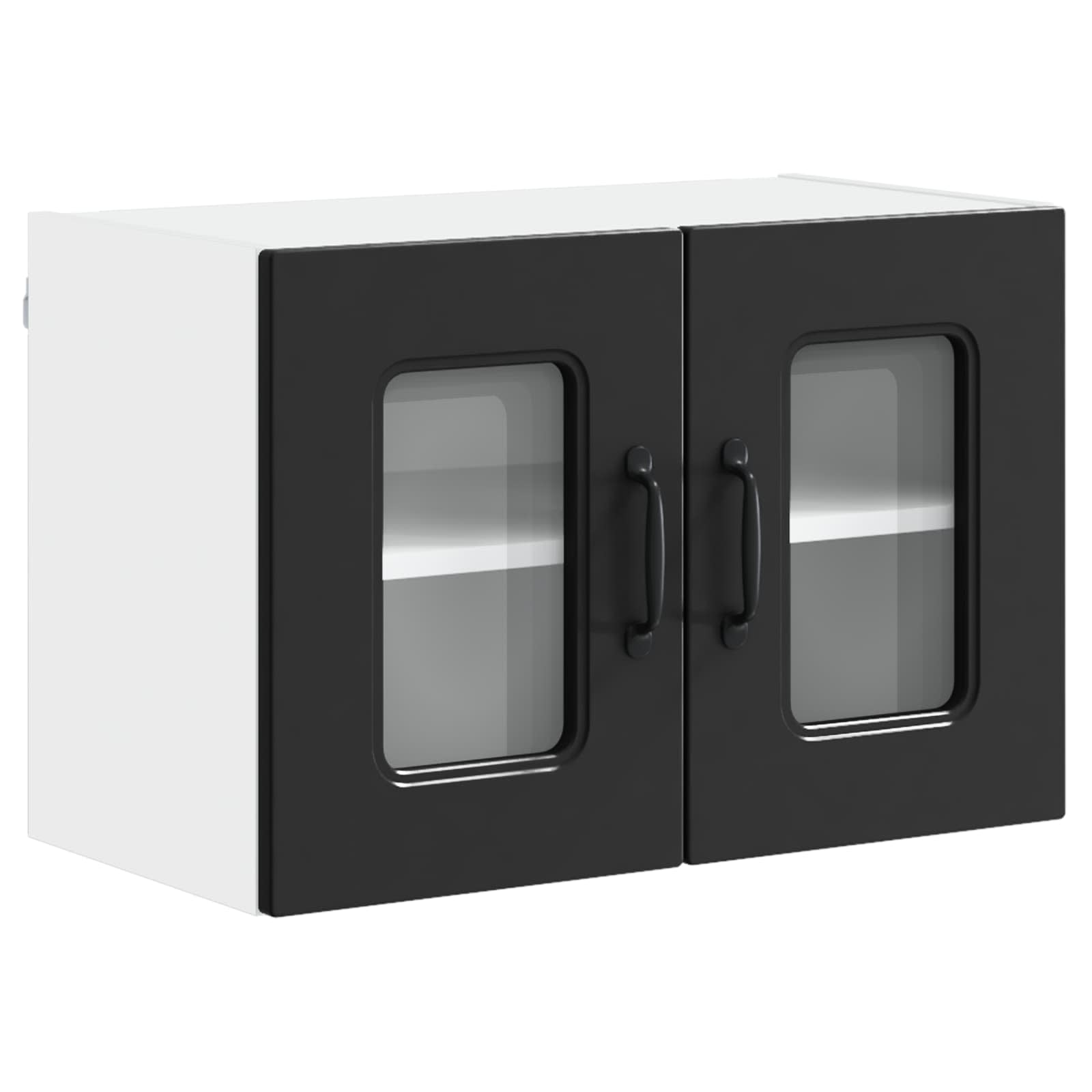 vidaXL Front do zmywarki Kalmar 2 pcs Czarny 60 x 31 x 40 cm