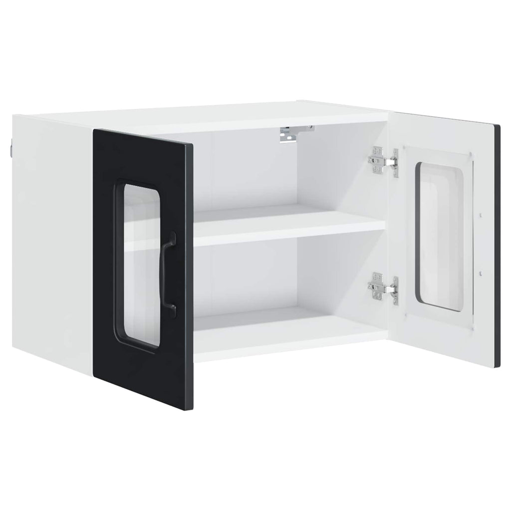 vidaXL Front do zmywarki Kalmar 2 pcs Czarny 60 x 31 x 40 cm