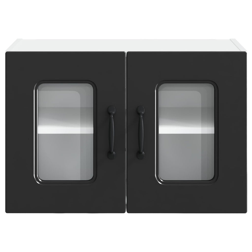 vidaXL Front do zmywarki Kalmar 2 pcs Czarny 60 x 31 x 40 cm