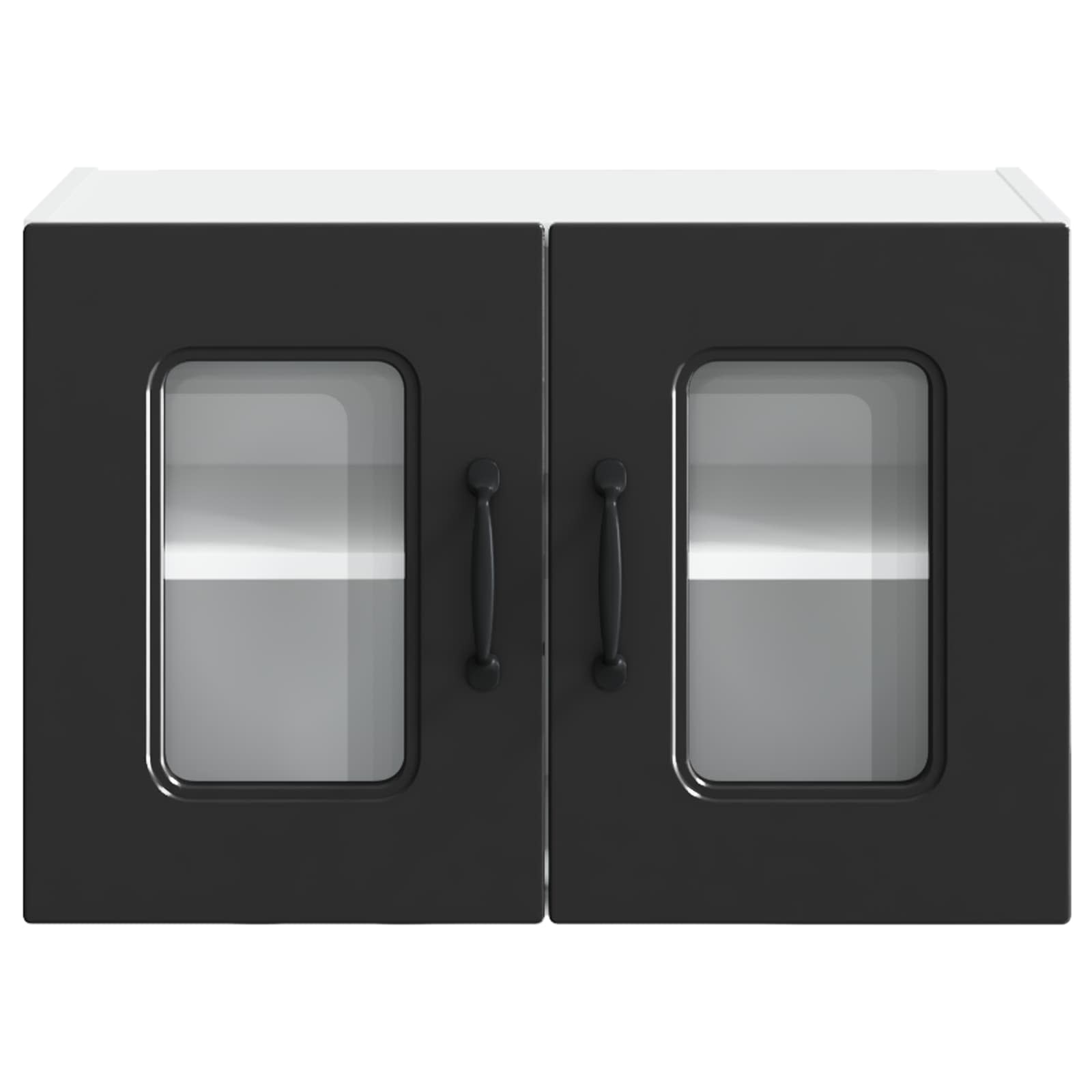 vidaXL Front do zmywarki Kalmar 2 pcs Czarny 60 x 31 x 40 cm
