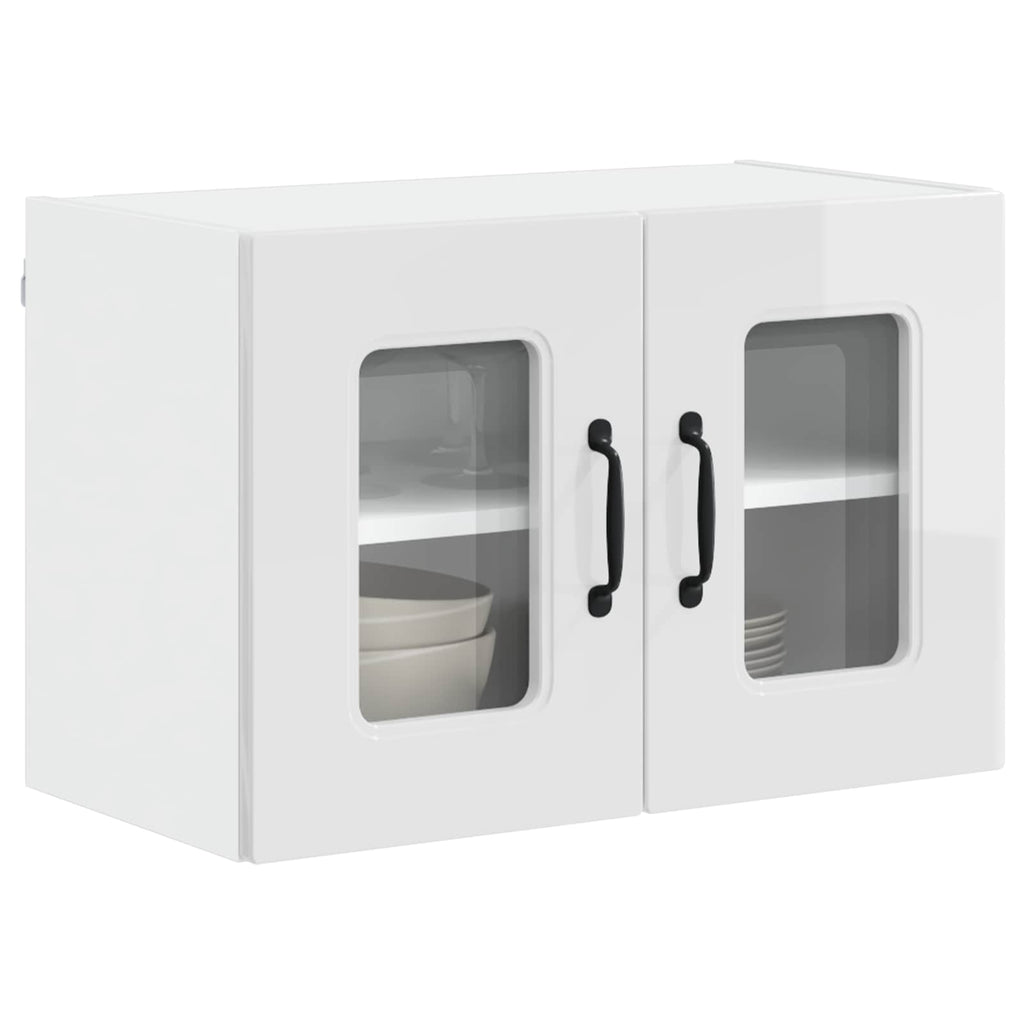 vidaXL Front do zmywarki Kalmar Wysoki połysk biały 60 x 31 x 40 cm