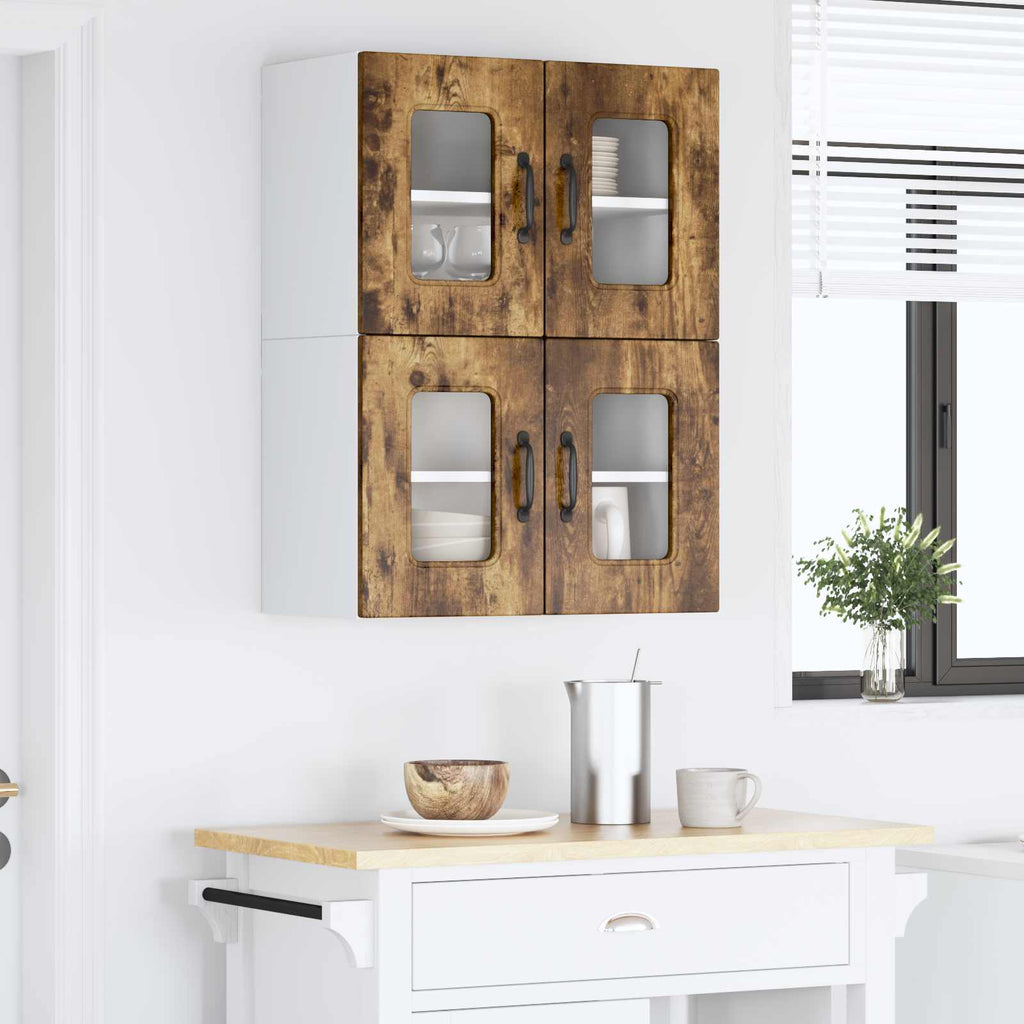 vidaXL Front do zmywarki Kalmar 2 pcs Dąb wędzony 60 x 31 x 40 cm