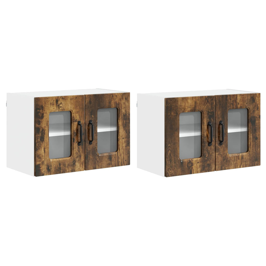 vidaXL Front do zmywarki Kalmar 2 pcs Dąb wędzony 60 x 31 x 40 cm