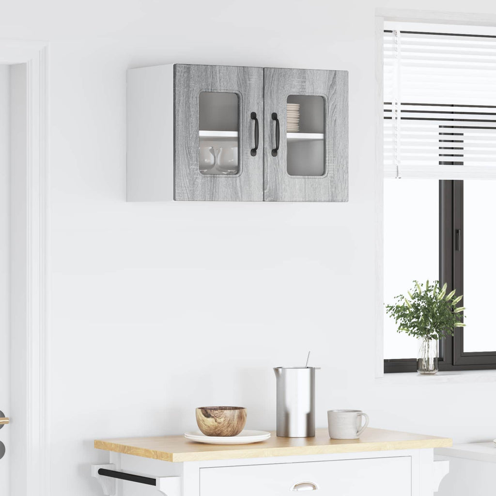vidaXL Front do zmywarki Kalmar Szary Sonoma 60 x 31 x 40 cm