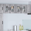 vidaXL Front do zmywarki Kalmar 2 pcs Szary Sonoma 60 x 31 x 40 cm