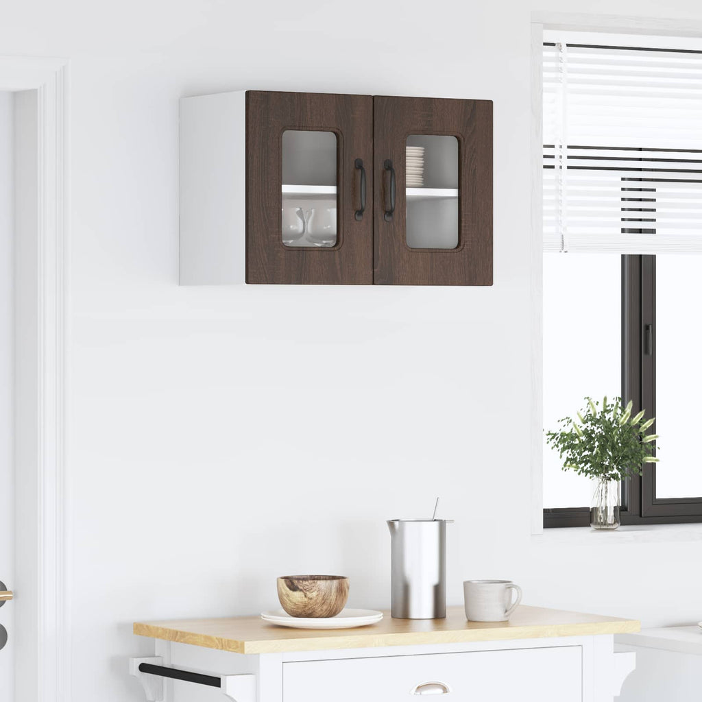 vidaXL Front do zmywarki Kalmar Brązowy dąb 60 x 31 x 40 cm