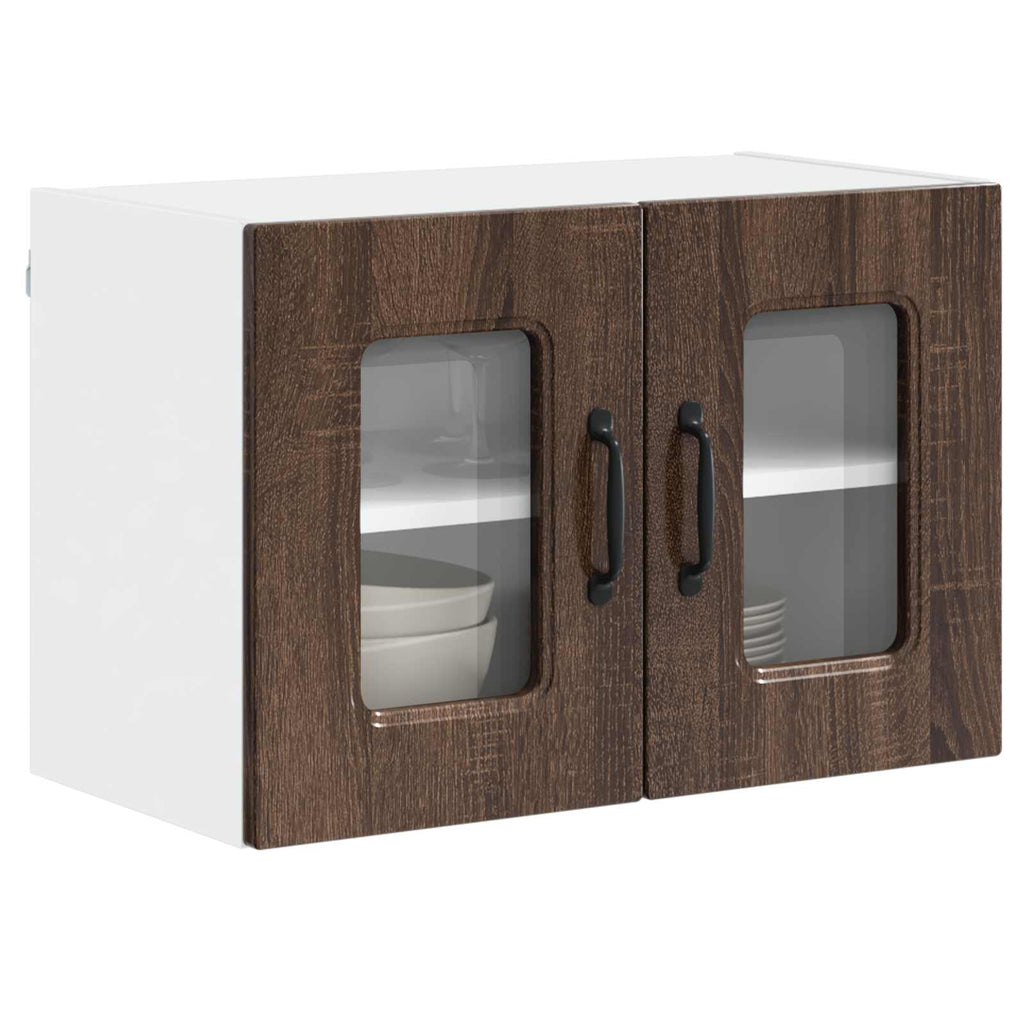 vidaXL Front do zmywarki Kalmar 2 pcs Brązowy dąb 60 x 31 x 40 cm